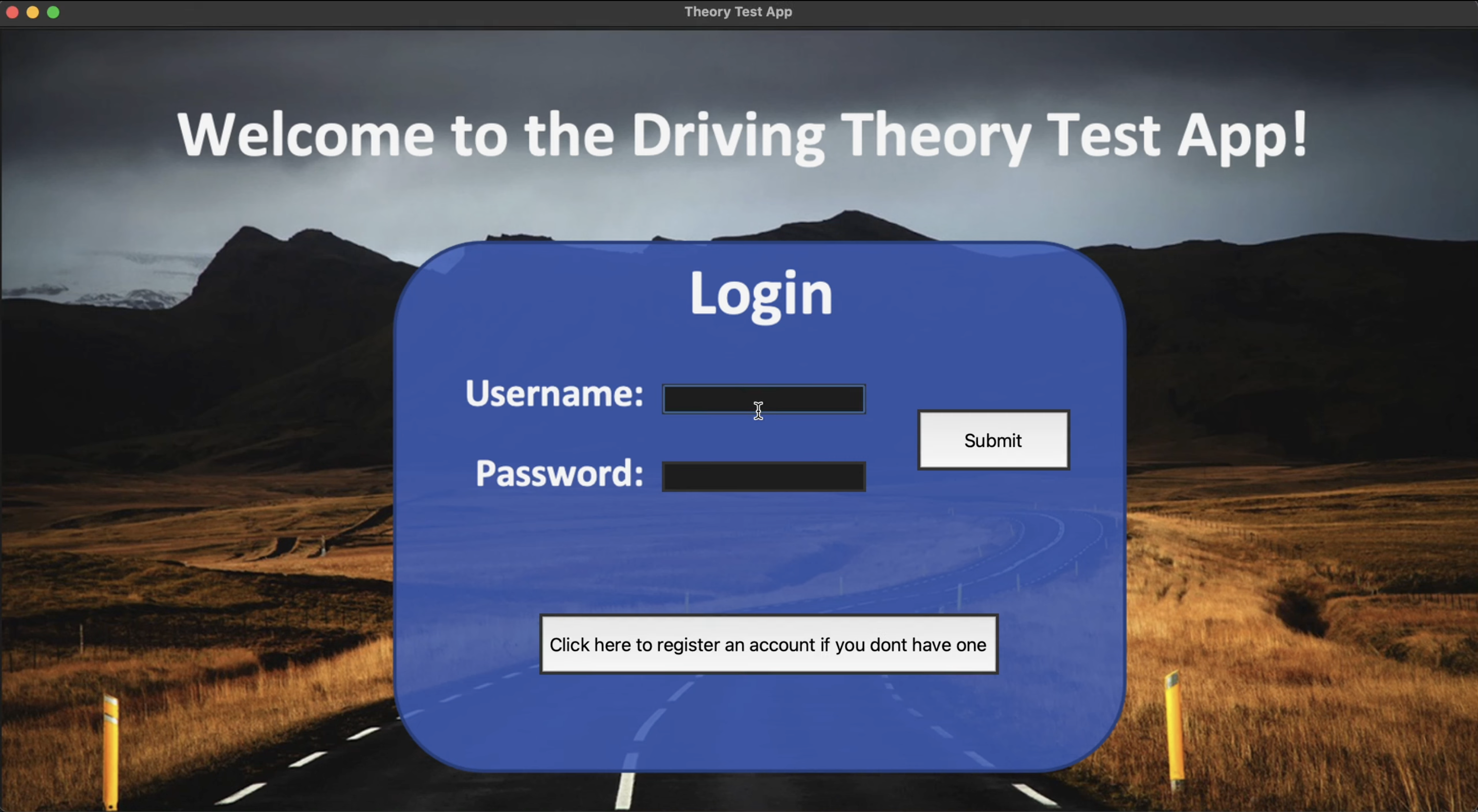 Driving Theory Test App Screenshot